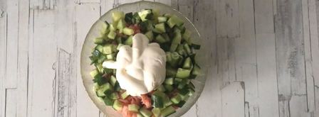 оливье с креветками. Шаг 6