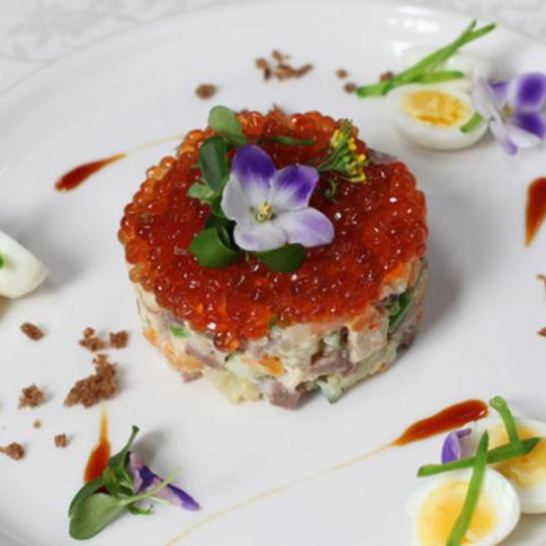 Рецепт праздничного салата оливье