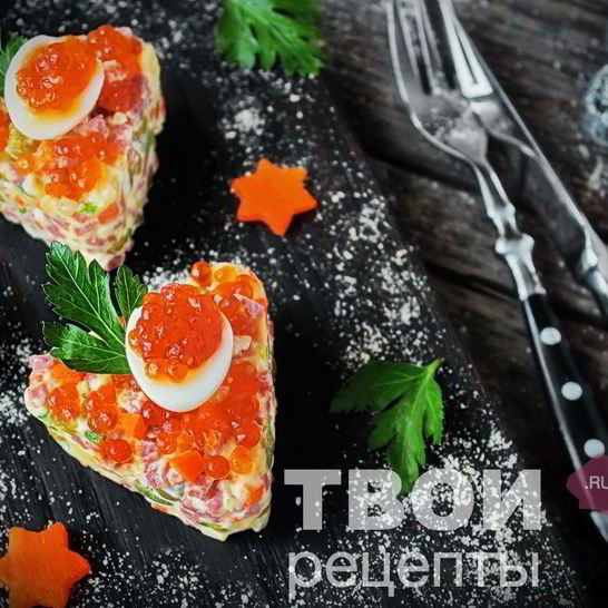 Рецепт салата оливье с колбасой