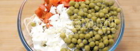 салат оливье с семгой. Шаг 3