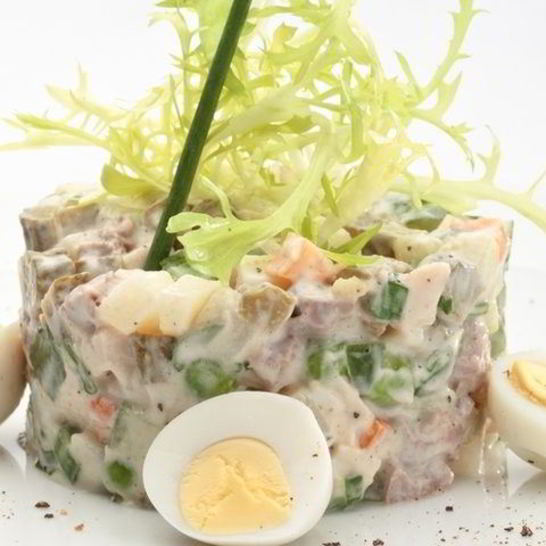 Рецепт салата оливье со свежима огурцома