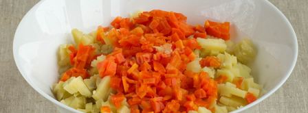 вегетарианский салат оливье. Шаг 3