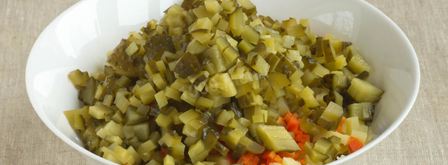 вегетарианский салат оливье. Шаг 4