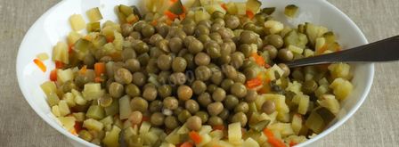 вегетарианский салат оливье. Шаг 5