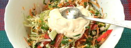 овощной салат со сметаной. Шаг 4