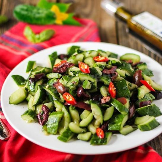 Рецепт салата битые огурцы