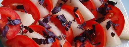 салат из помидоров с дыней. Шаг 5