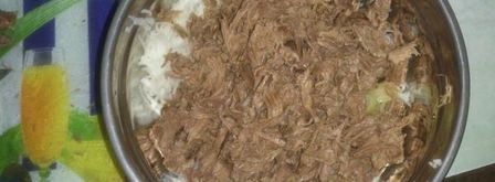 салат из редьки с мясом. Шаг 6