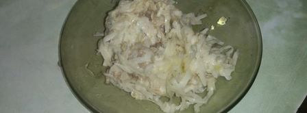 салат из редьки с мясом. Шаг 7