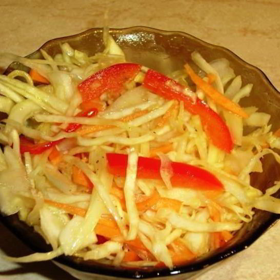 Рецепт салата из сырых овощей