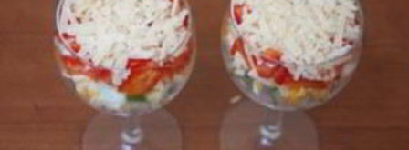 салат-коктейль с ветчиной. Шаг 10