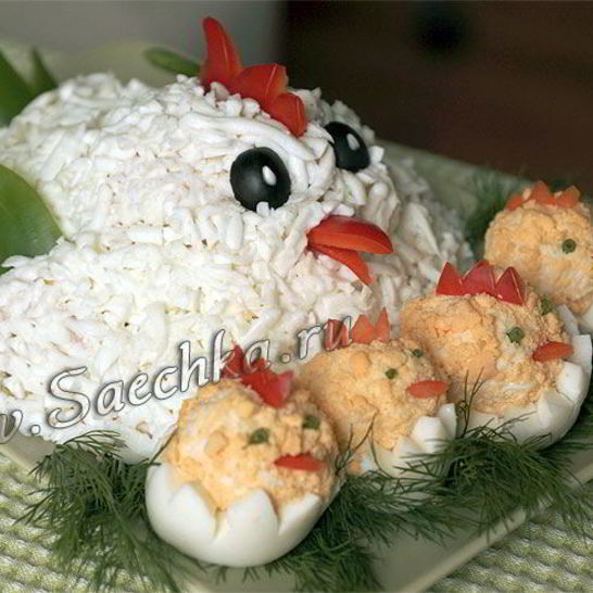 Рецепт салата курочка