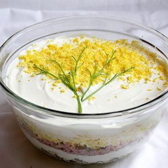 Рецепт салата мимоза с горбушей