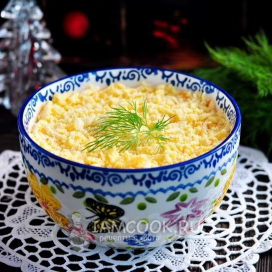 Рецепт салата мимоза с картошкой