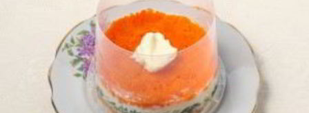 салат мимоза с рисом. Шаг 5