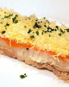 Салат Мимоза с сардиной