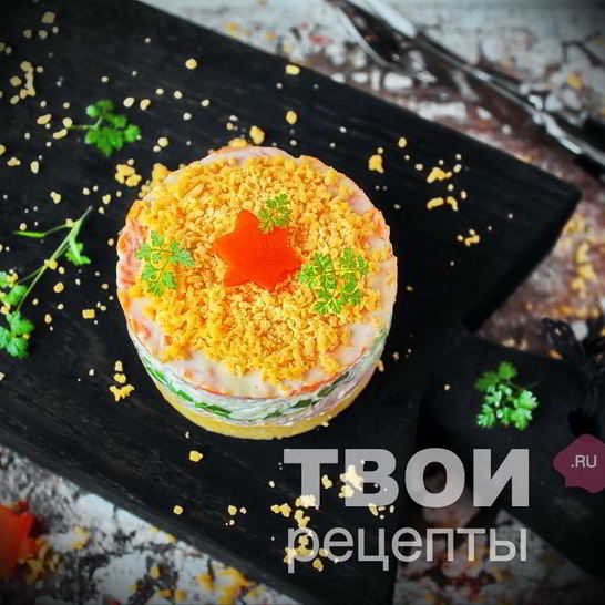 Рецепт салата мимоза с тунцом