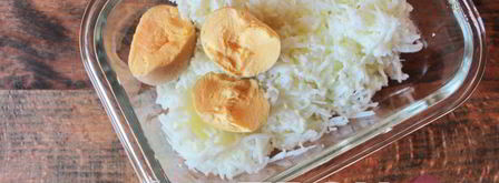 салат мимоза с тунцом. Шаг 4