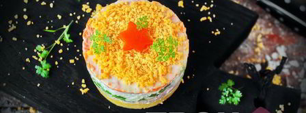 салат мимоза с тунцом. Шаг 6