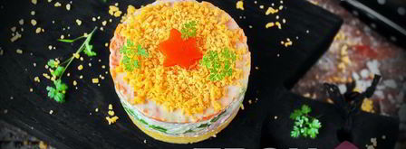 салат мимоза с тунцом. Шаг 7