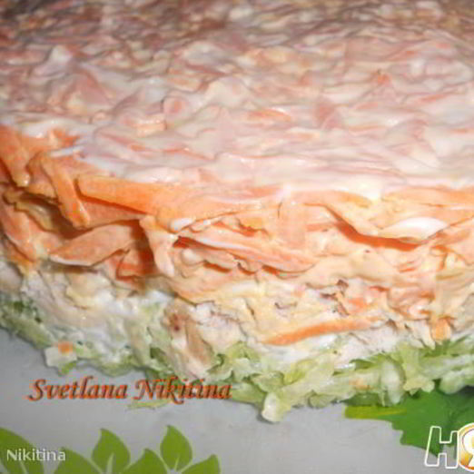 Салат Мужской каприз с курицей