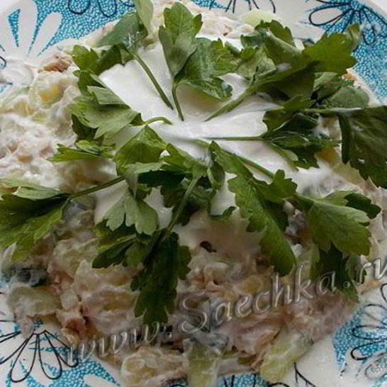 Рецепт салата петергоф