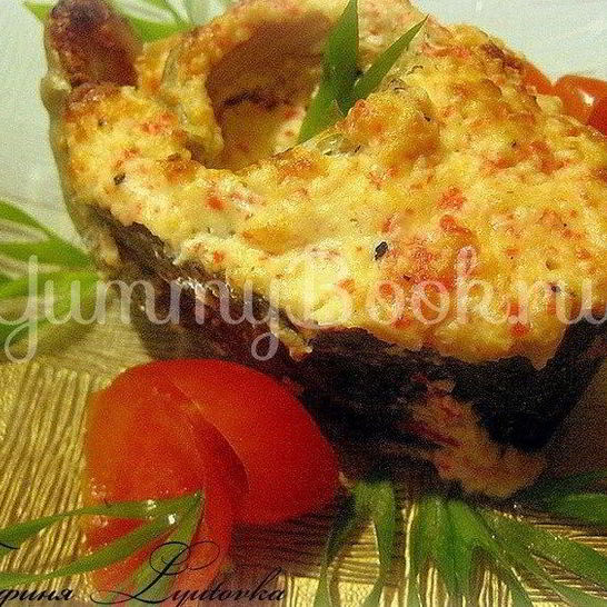 Рецепт форели под крабовой шубкой