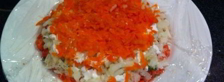 красная рыба под шубой. Шаг 2