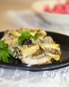 Куриные грудки филе под шубой в духовке