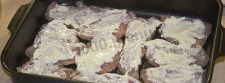 куриные грудки филе под шубой в духовке. Шаг 10