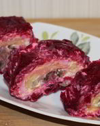 Рулет из сельди под шубой