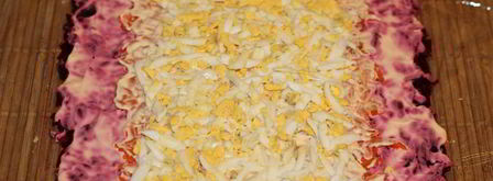 рулет из сельди под шубой. Шаг 6