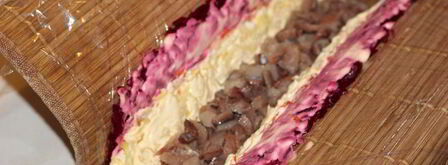 рулет из сельди под шубой. Шаг 9