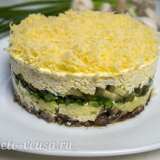 Рецепт салата грибы под шубой