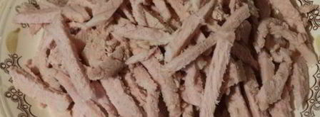 салат мясо под шубой. Шаг 3