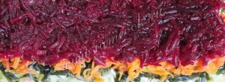 салат под шубой вегетарианский. Шаг 9