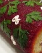 Салат-рулет Селедка под шубой