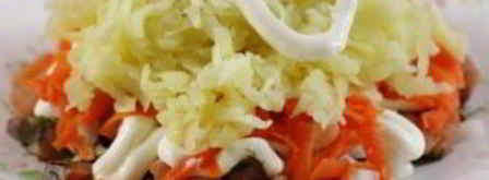 салат рыба под шубой. Шаг 4