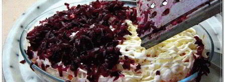 салат сельдь под шубкой. Шаг 42