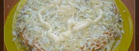 салат сельдь под шубой. Шаг 17