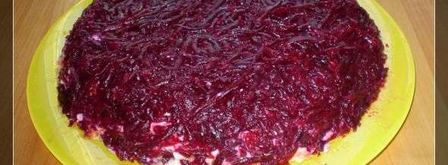 салат сельдь под шубой. Шаг 19