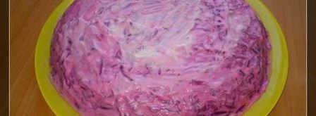 салат сельдь под шубой. Шаг 21