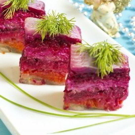 Рецепт сельди под шубой с сыром