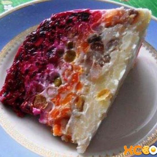 Рецепт сельди под шубой с желатином