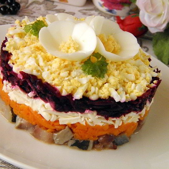 Рецепт селедки под шубой по-новому