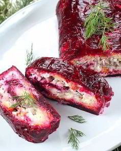 Селедка под шубой рулетом