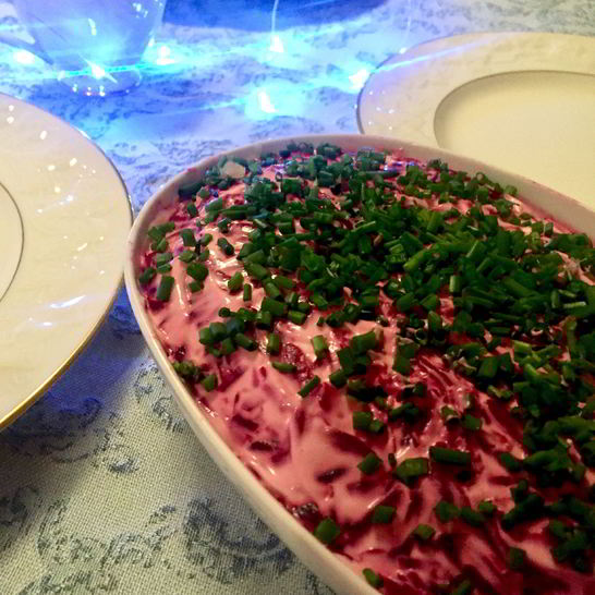 Рецепт селедки под шубой с яблоком