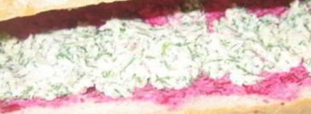 селедка под шубой в багете. Шаг 2