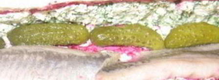 селедка под шубой в багете. Шаг 3