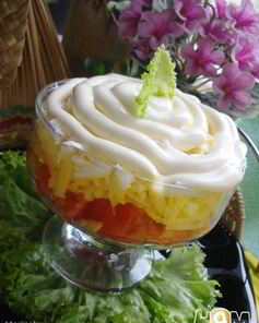 Салат Простой, слоеный